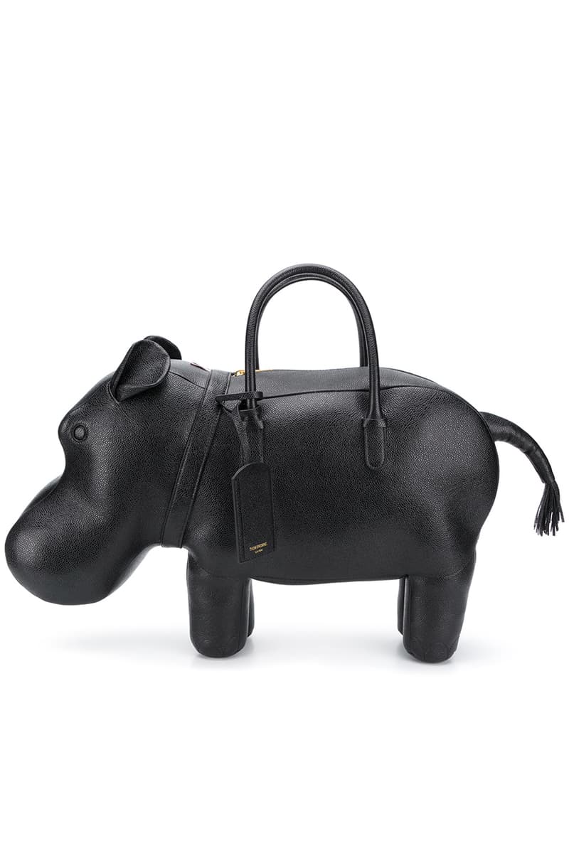 Thom Browne Fall 2020 Animal Icon Leather Bags, Goods fw20 collection menswear womenswear hector wallet passport card holder accessories leather pebble italy limited edition monkey bear cheetah elephant giraffe hippo lion pig rabbit rat sheep zebra
