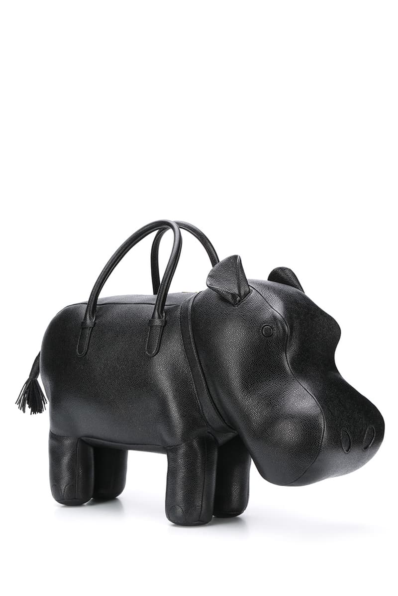 Thom Browne Fall 2020 Animal Icon Leather Bags, Goods fw20 collection menswear womenswear hector wallet passport card holder accessories leather pebble italy limited edition monkey bear cheetah elephant giraffe hippo lion pig rabbit rat sheep zebra