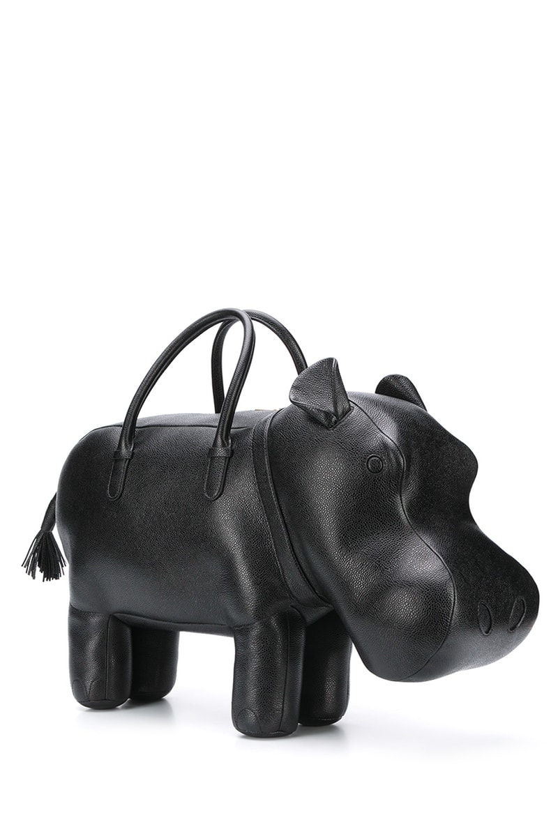 Thom Browne Fall 2020 Animal Icon Leather Bags, Goods fw20 collection menswear womenswear hector wallet passport card holder accessories leather pebble italy limited edition monkey bear cheetah elephant giraffe hippo lion pig rabbit rat sheep zebra