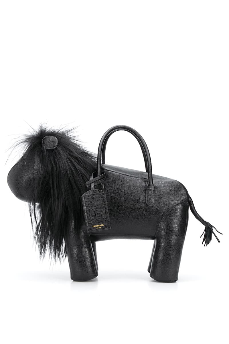 Thom Browne Fall 2020 Animal Icon Leather Bags, Goods fw20 collection menswear womenswear hector wallet passport card holder accessories leather pebble italy limited edition monkey bear cheetah elephant giraffe hippo lion pig rabbit rat sheep zebra