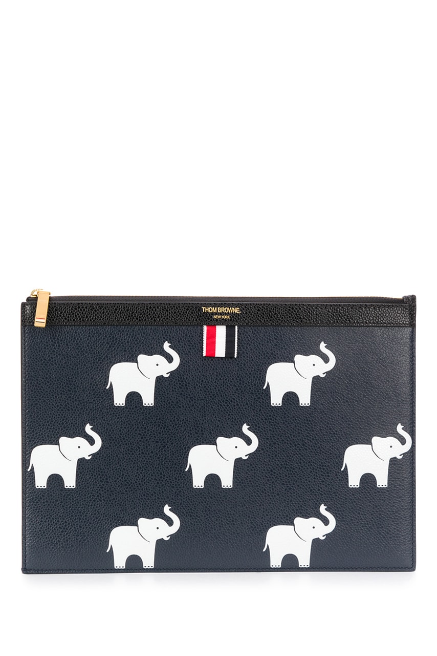 Thom Browne Fall 2020 Animal Icon Leather Bags, Goods fw20 collection menswear womenswear hector wallet passport card holder accessories leather pebble italy limited edition monkey bear cheetah elephant giraffe hippo lion pig rabbit rat sheep zebra