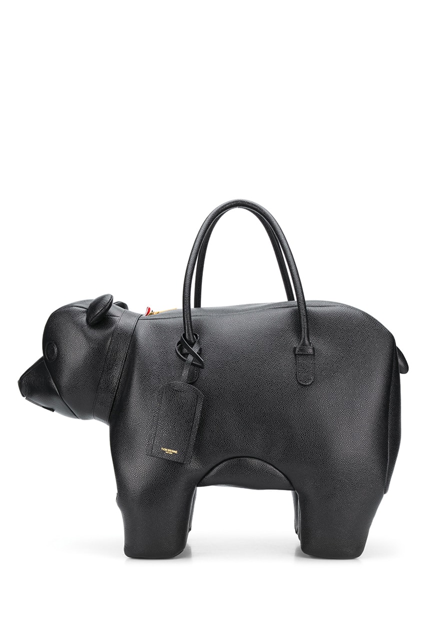 Thom Browne Fall 2020 Animal Icon Leather Bags, Goods fw20 collection menswear womenswear hector wallet passport card holder accessories leather pebble italy limited edition monkey bear cheetah elephant giraffe hippo lion pig rabbit rat sheep zebra
