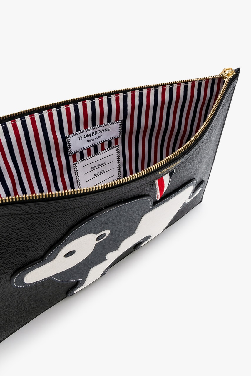 Thom Browne Fall 2020 Animal Icon Leather Bags, Goods fw20 collection menswear womenswear hector wallet passport card holder accessories leather pebble italy limited edition monkey bear cheetah elephant giraffe hippo lion pig rabbit rat sheep zebra