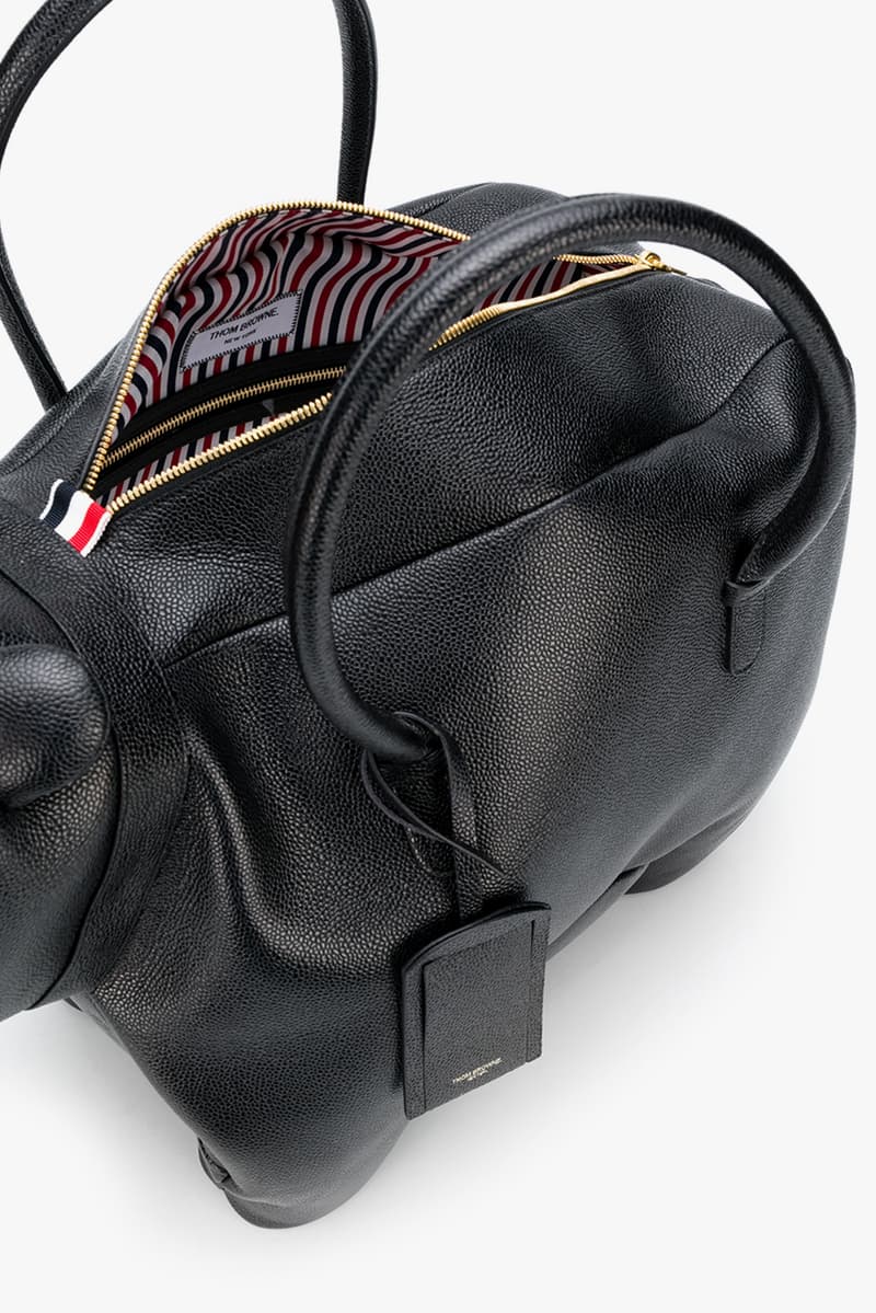 Thom Browne Fall 2020 Animal Icon Leather Bags, Goods fw20 collection menswear womenswear hector wallet passport card holder accessories leather pebble italy limited edition monkey bear cheetah elephant giraffe hippo lion pig rabbit rat sheep zebra