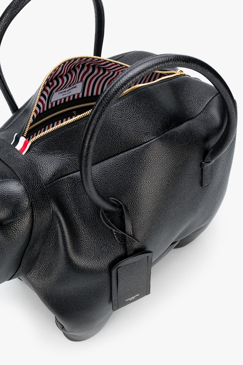 Thom Browne Fall 2020 Animal Icon Leather Bags, Goods fw20 collection menswear womenswear hector wallet passport card holder accessories leather pebble italy limited edition monkey bear cheetah elephant giraffe hippo lion pig rabbit rat sheep zebra
