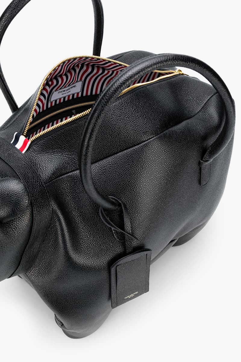 Thom Browne Fall 2020 Animal Icon Leather Bags, Goods fw20 collection menswear womenswear hector wallet passport card holder accessories leather pebble italy limited edition monkey bear cheetah elephant giraffe hippo lion pig rabbit rat sheep zebra
