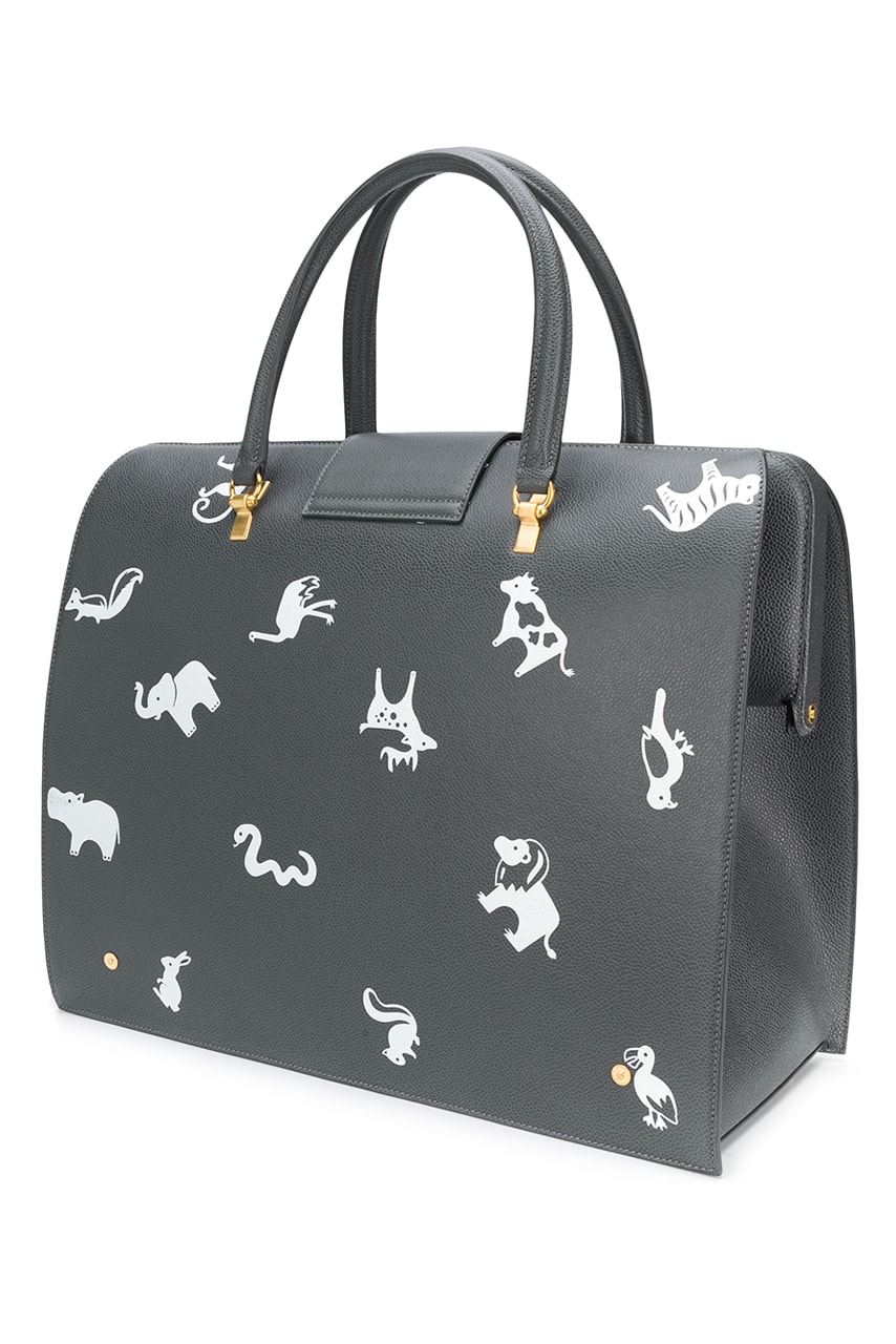 Thom Browne Fall 2020 Animal Icon Leather Bags, Goods fw20 collection menswear womenswear hector wallet passport card holder accessories leather pebble italy limited edition monkey bear cheetah elephant giraffe hippo lion pig rabbit rat sheep zebra