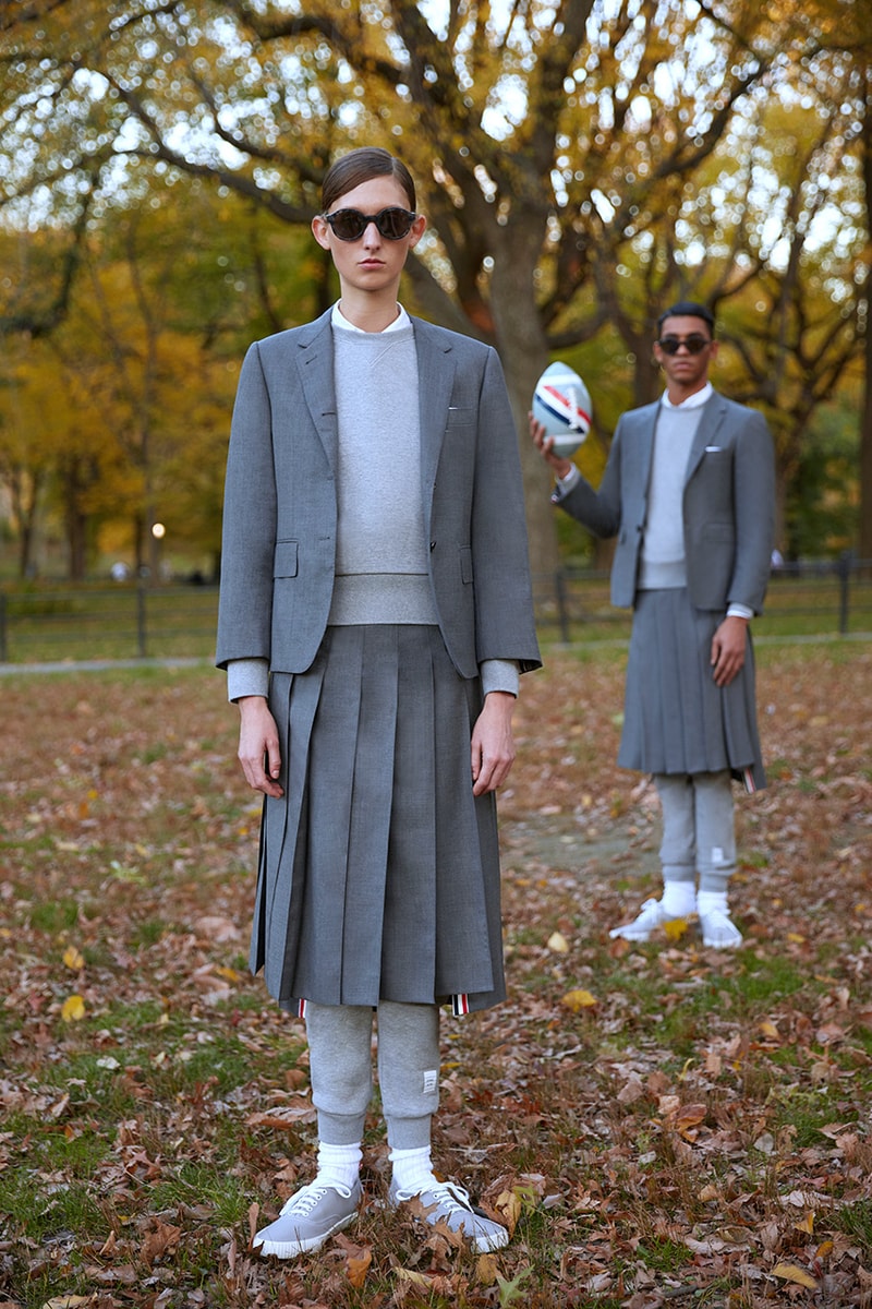 Thom Browne compression football collection release information high-end