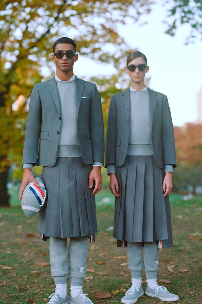 Thom Browne compression football collection release information high-end