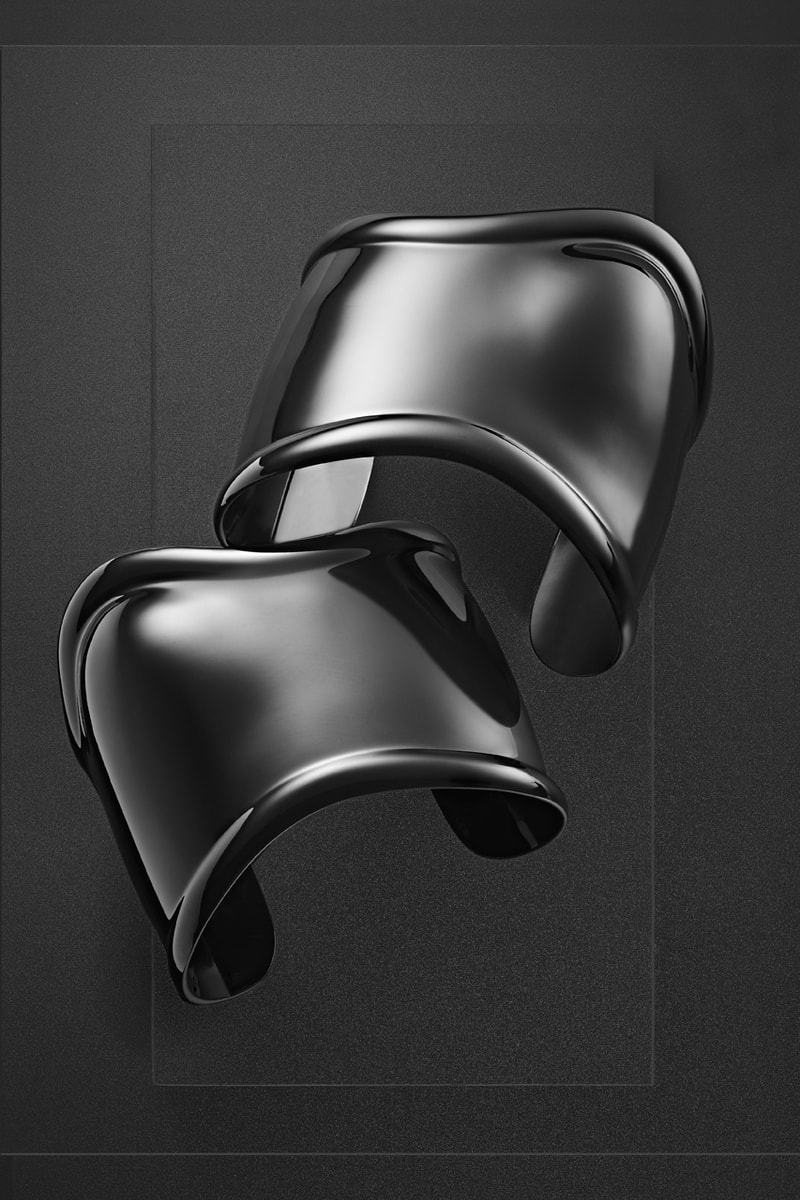 Tiffany & Co. and Elsa Peretti for Dover Street Market jewelry cuffs silver sterling black london new york singapore ginza los angeles japan release date info exclusive