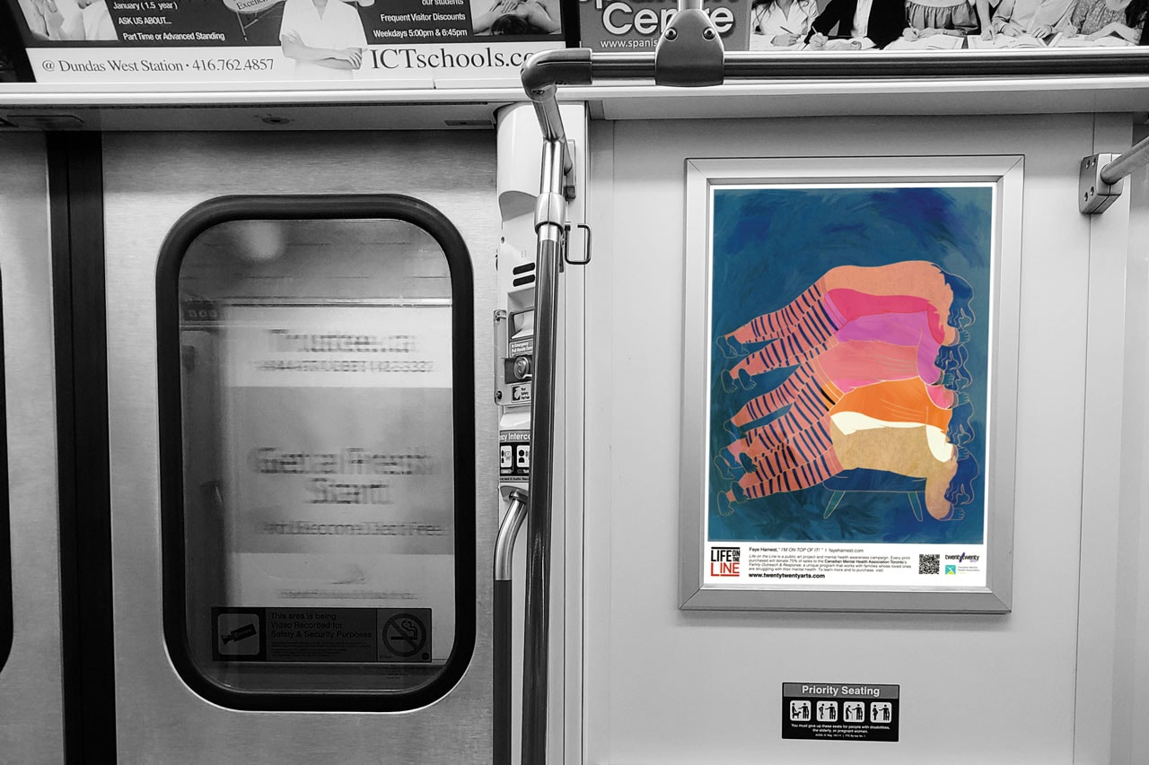 life on the line toronto subway art campaign