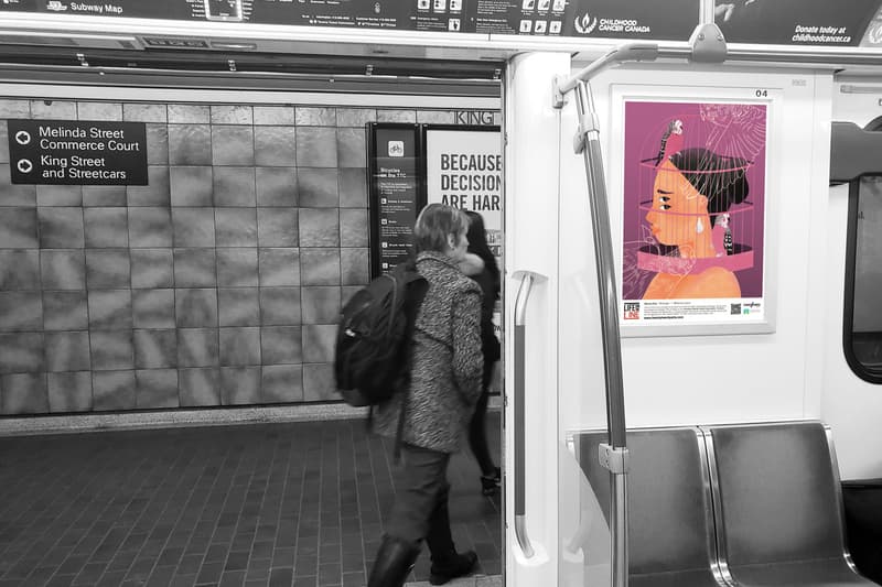 life on the line toronto subway art campaign