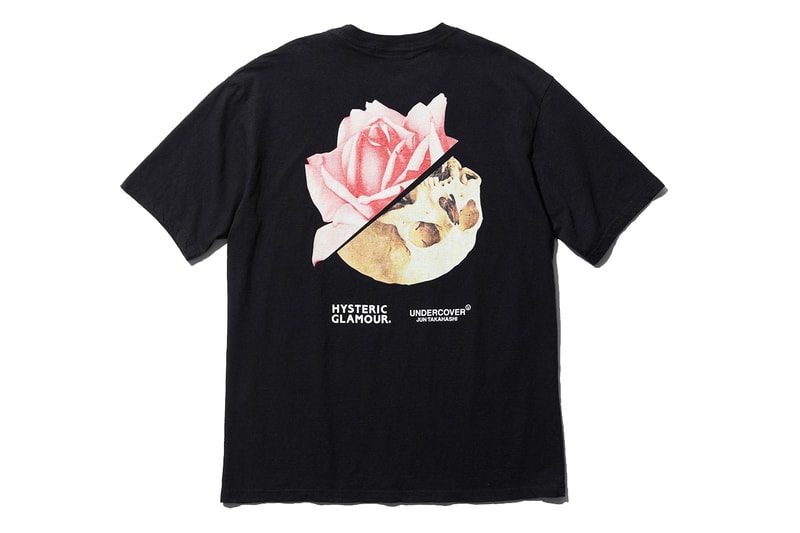 UNDERCOVER x HYSTERIC Glamour for BLACK SENSE MARKET collaboration tee shirt mother flower UCZ7805