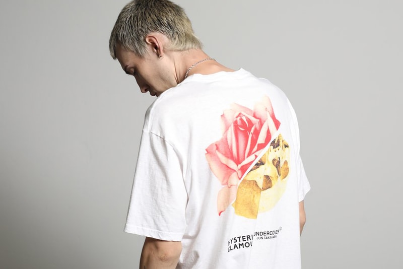 UNDERCOVER x HYSTERIC Glamour for BLACK SENSE MARKET collaboration tee shirt mother flower UCZ7805