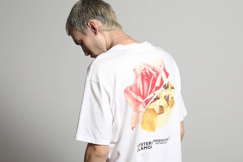 UNDERCOVER x HYSTERIC Glamour for BLACK SENSE MARKET collaboration tee shirt mother flower UCZ7805