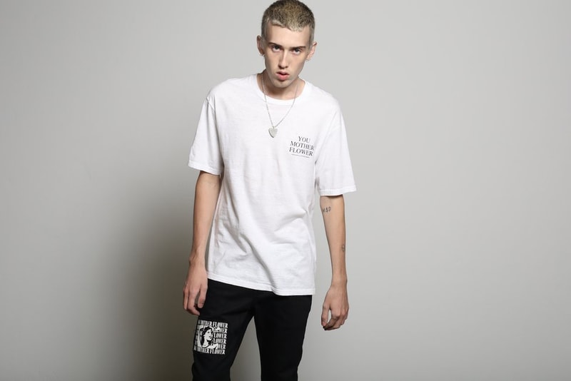 UNDERCOVER x HYSTERIC Glamour for BLACK SENSE MARKET collaboration tee shirt mother flower UCZ7805