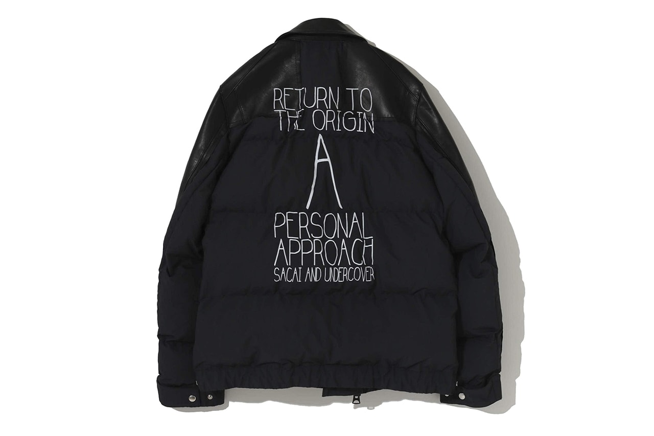 sacai x UNDERCOVER FW20 Transformable Rider's Jacket made to order fall winter 2020 collaboration blouson UCZ9203 price release date buy info