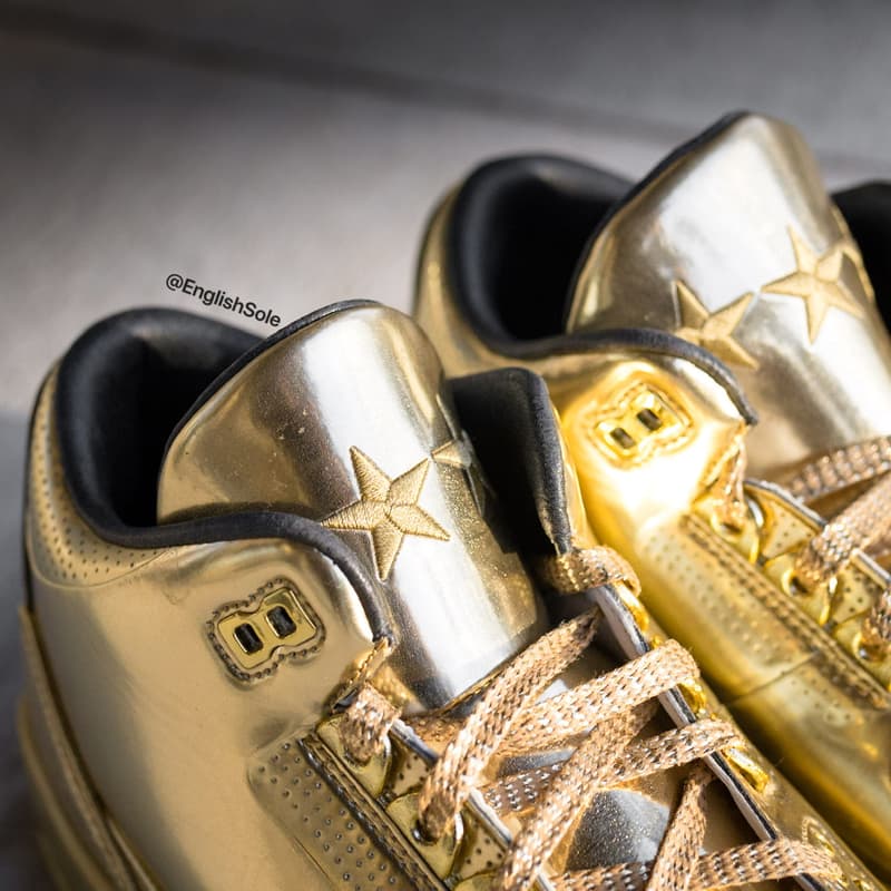 usher raymond air jordan brand 3 metallic gold pe sample 1 of 10 official release date info photos price store list buying guide 2014