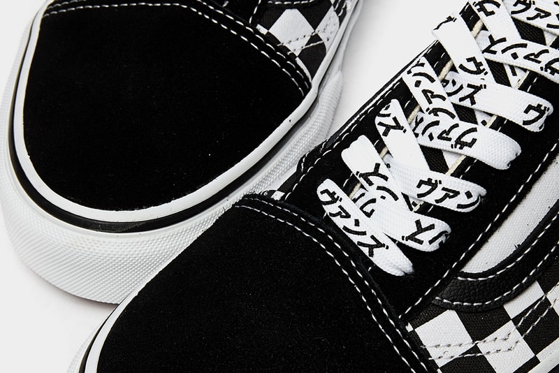 Vans Old Skool "Japanese Type" katakana Black White Checkerboard Print Graphic Kanji Letters Traditional Typography Fall Winter 2020 Footwear Shoes Skateboarding Sneakers Drop Date Release Information Sivasdescalzo