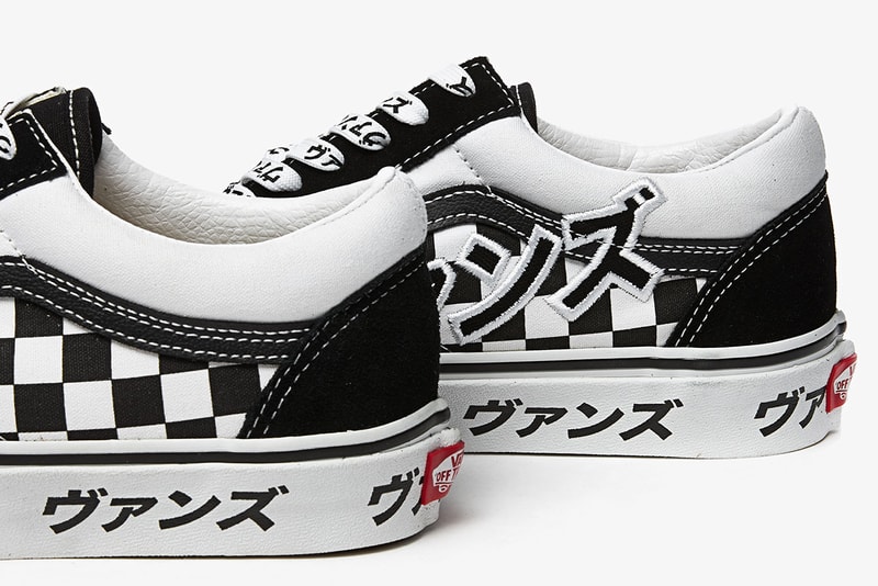Vans Old Skool "Japanese Type" katakana Black White Checkerboard Print Graphic Kanji Letters Traditional Typography Fall Winter 2020 Footwear Shoes Skateboarding Sneakers Drop Date Release Information Sivasdescalzo