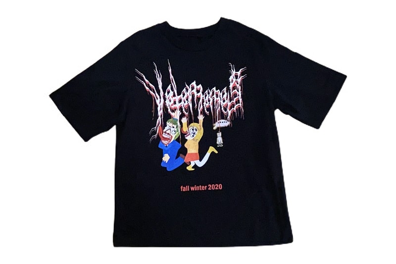 VETEMEMES Fall Winter 2020 Release Info Buy Price Hoodie T shirt Longsleeve Mesh Socks Bandana Hat Davil Tran
