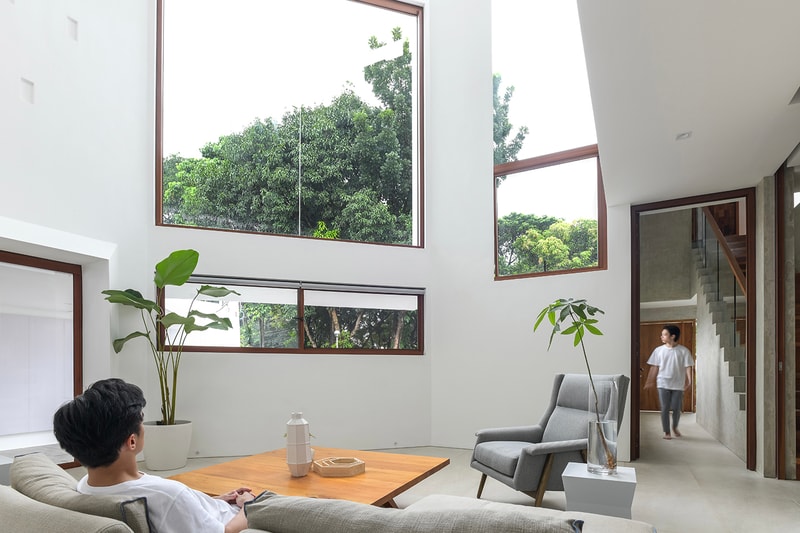 Jim Caumeron Design's VIEWPOINT HOUSE Features Striking Trapezoidal Picture Window Quezon City Philippines Homes Architecture design house minimal 