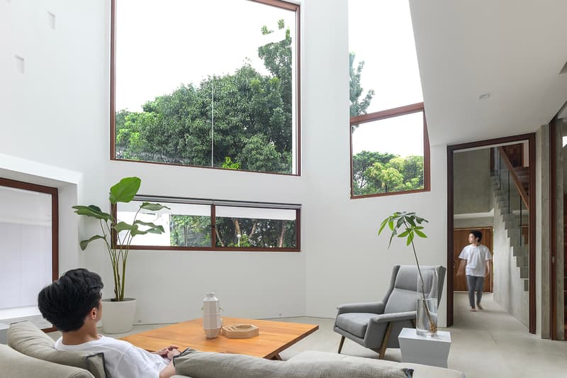 Jim Caumeron Design's VIEWPOINT HOUSE Features Striking Trapezoidal Picture Window Quezon City Philippines Homes Architecture design house minimal