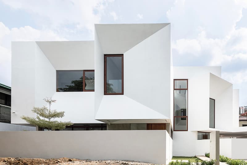 Jim Caumeron Design's VIEWPOINT HOUSE Features Striking Trapezoidal Picture Window Quezon City Philippines Homes Architecture design house minimal