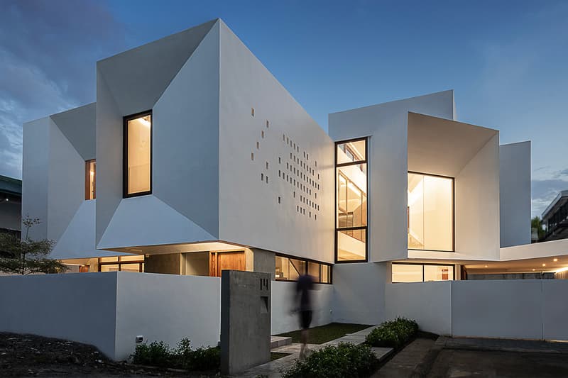 Jim Caumeron Design's VIEWPOINT HOUSE Features Striking Trapezoidal Picture Window Quezon City Philippines Homes Architecture design house minimal