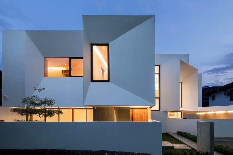 Jim Caumeron Design's VIEWPOINT HOUSE Features Striking Trapezoidal Picture Window Quezon City Philippines Homes Architecture design house minimal