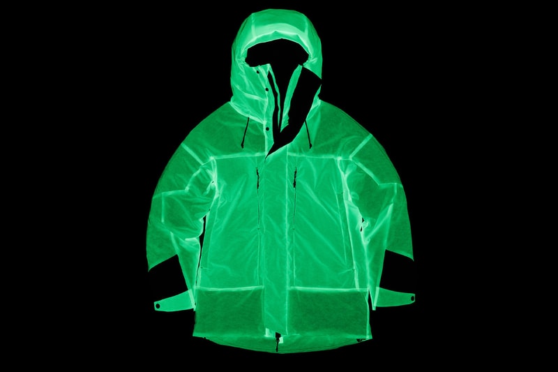 Vollebak solar charged glow in the dark jacket fall winter 2020 innovative outerwear fill down when does it drop