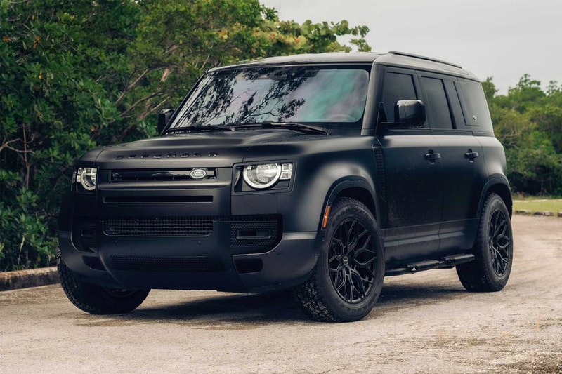 vossen wheels hybrid forged hf 2 aluminium land rover defender off road matte black wrap