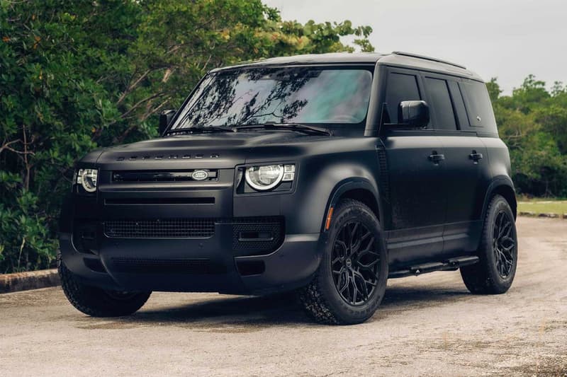 vossen wheels hybrid forged hf 2 aluminium land rover defender off road matte black wrap
