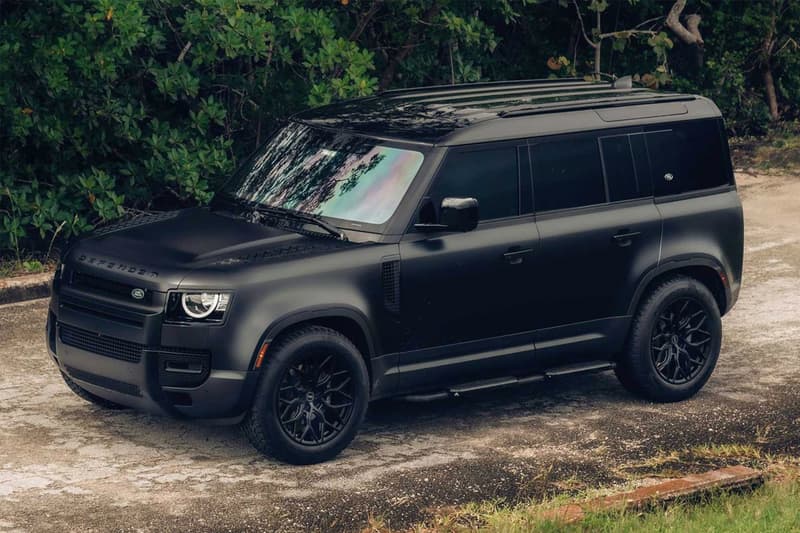 vossen wheels hybrid forged hf 2 aluminium land rover defender off road matte black wrap