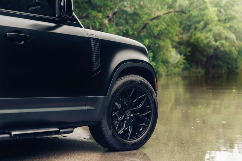 vossen wheels hybrid forged hf 2 aluminium land rover defender off road matte black wrap