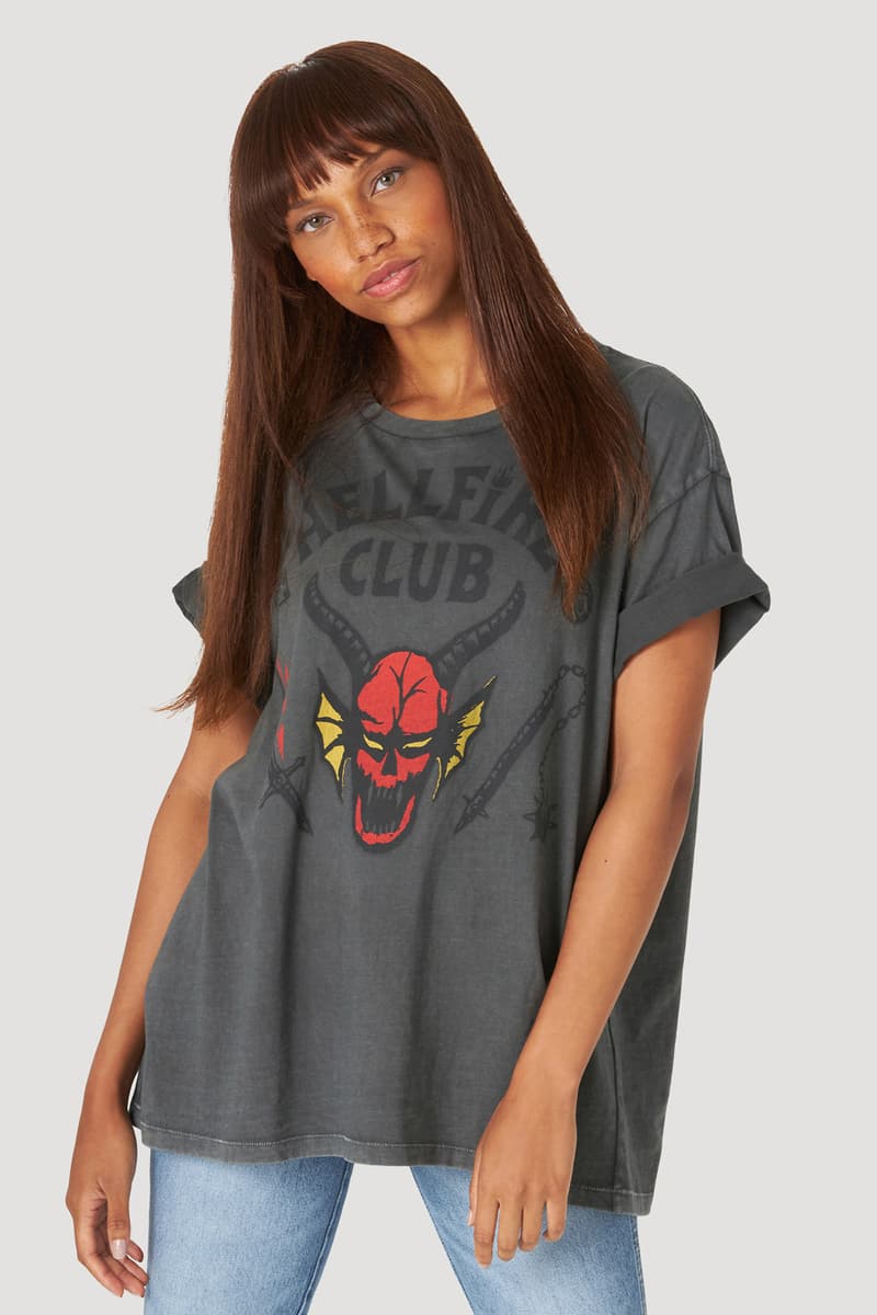 Collection launch Hellfire club inspired 80s 18th century Britain and Ireland historical crew a men’s t-shirt, women’s t-shirt & gender neutral denim jacket