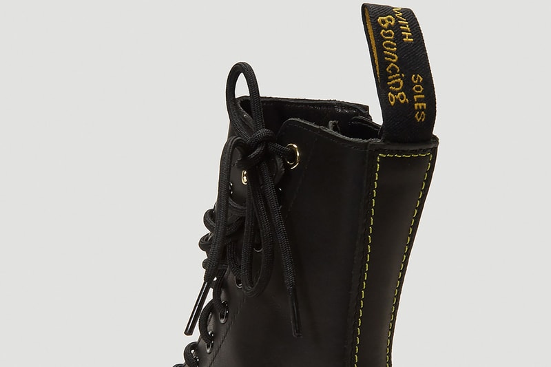 Yohji Yamamoto x Dr. Martens Temperley Twisted Boots Black Release Information Avant-Garde Darkness Leather Premium Luxury Fall Winter 2020 Footwear LN-CC