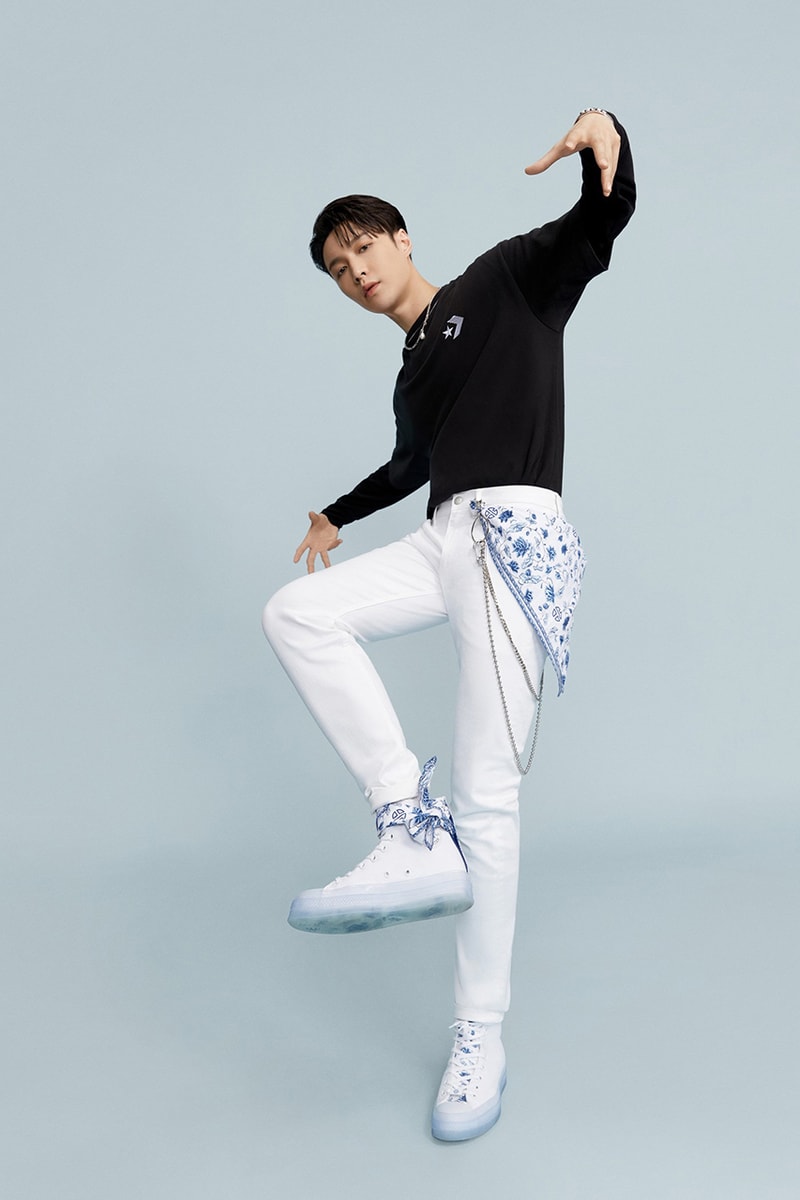 Lay Zhang x Converse Chuck Taylor Bandana Collaboration sneaker design release date info buy yixing china 70 張藝興