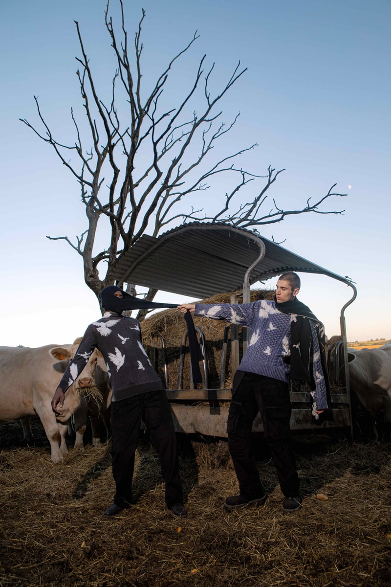 3.PARADIS "LIFE IS BORN OF WOMAN" Collection Campaign Lookbook Fashion Menswear Emeric Tchatchoua Tailoring Streetwear Doves Outerwear Coats Jackets Fall Winter 2020 FW20