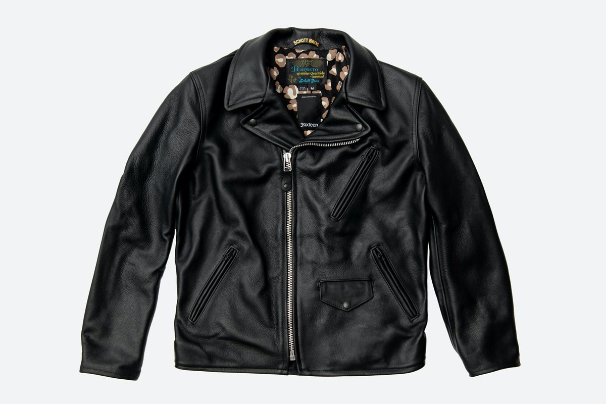 3sixteen Schott NYC Collab Leather Jacket Annual Limited Release Perfecto Hand-Sewn