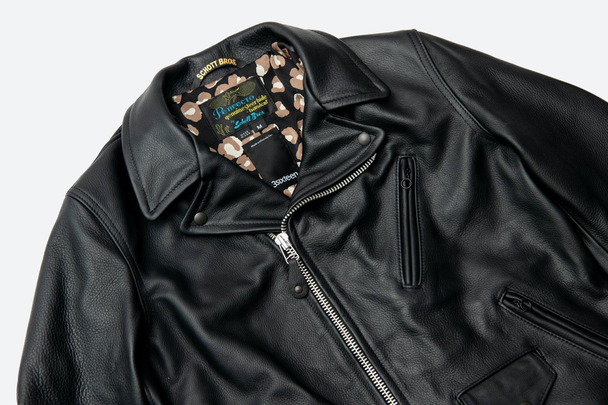 3sixteen Schott NYC Collab Leather Jacket Annual Limited Release Perfecto Hand-Sewn