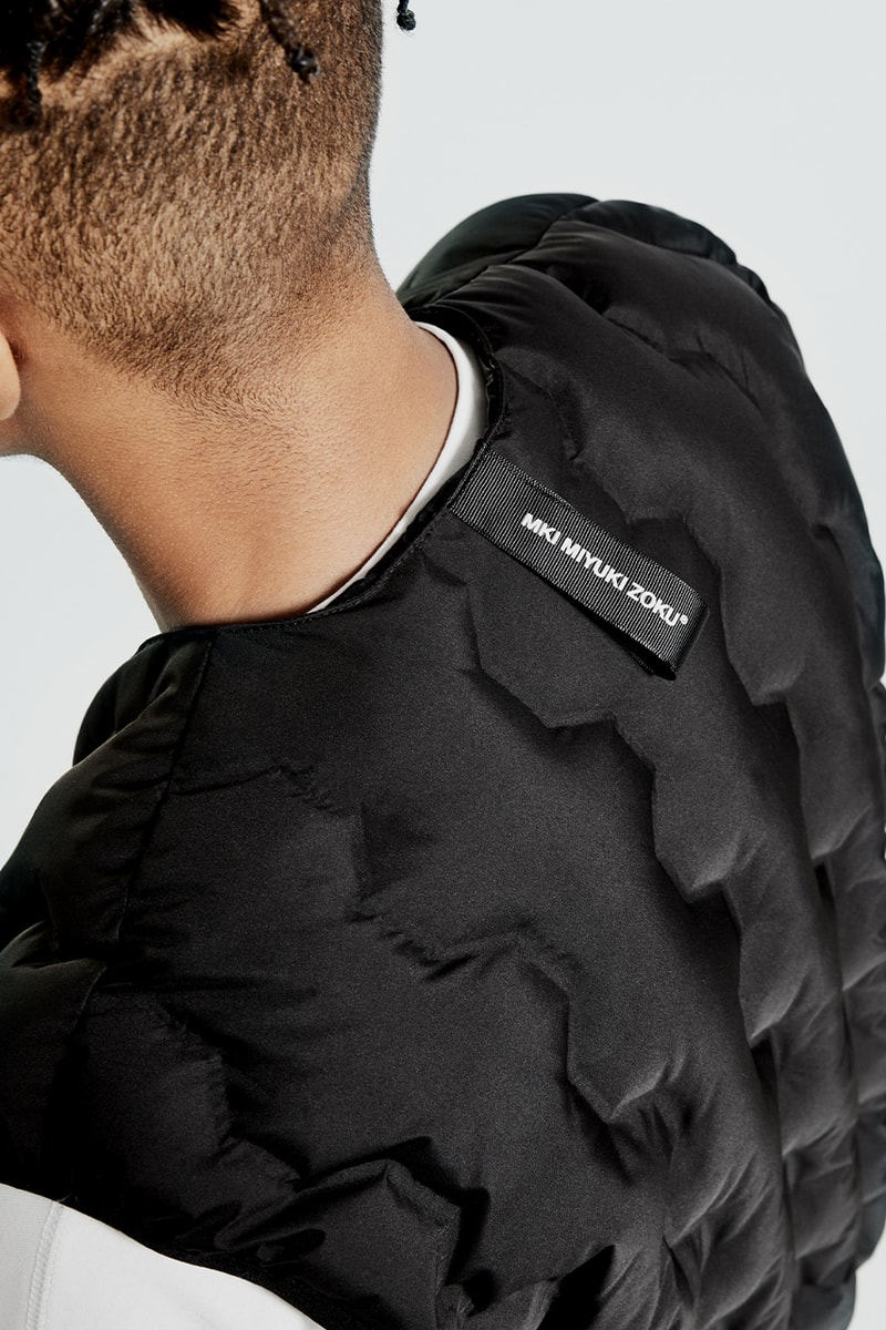 MKI fall winter 2020 padded down collection duck down outerwear crinkled nylon vest jacket liner