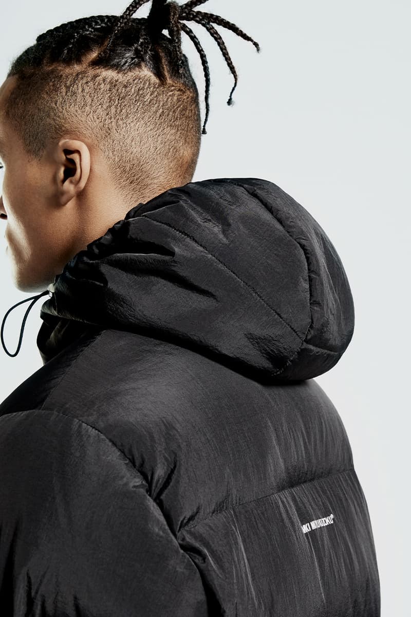 MKI fall winter 2020 padded down collection duck down outerwear crinkled nylon vest jacket liner