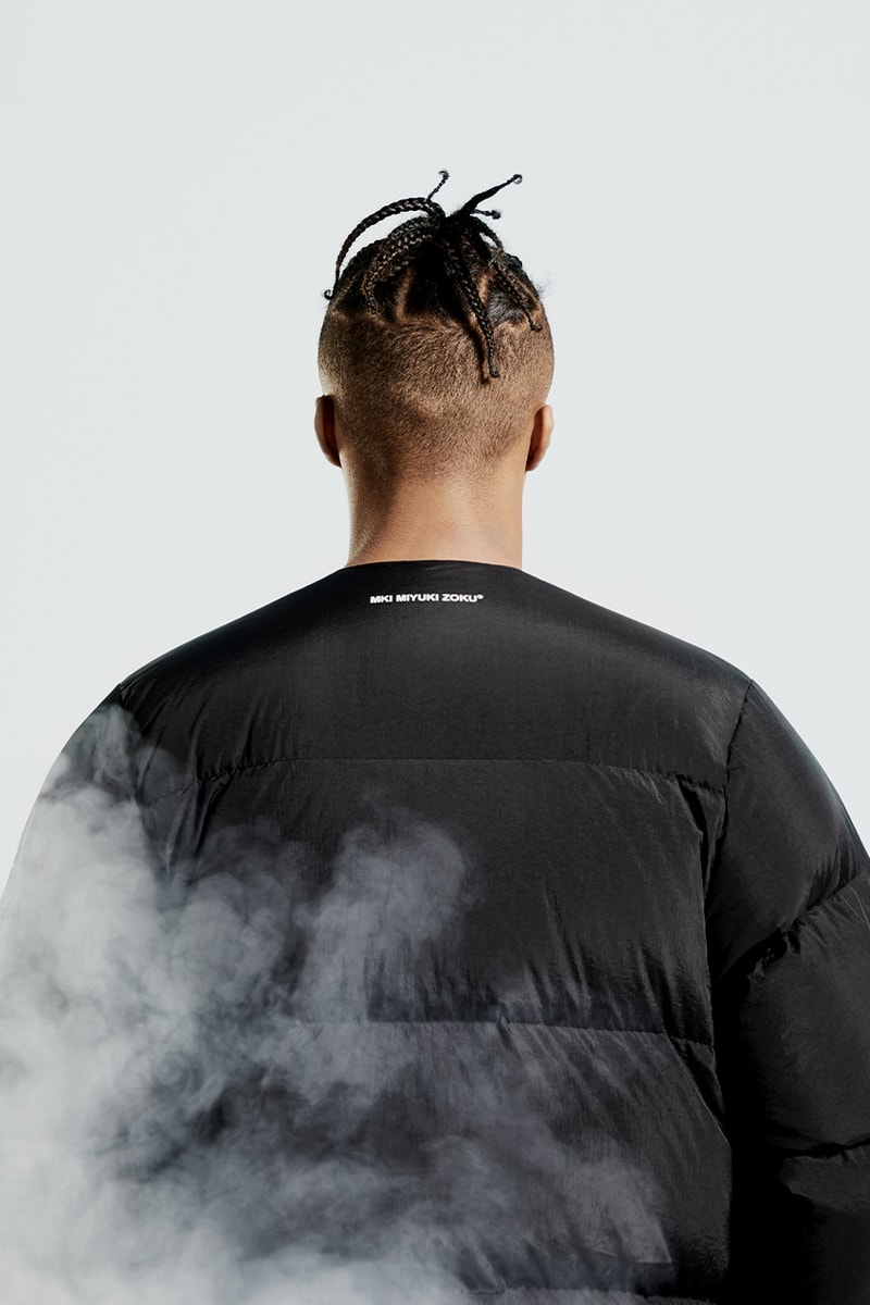 MKI fall winter 2020 padded down collection duck down outerwear crinkled nylon vest jacket liner