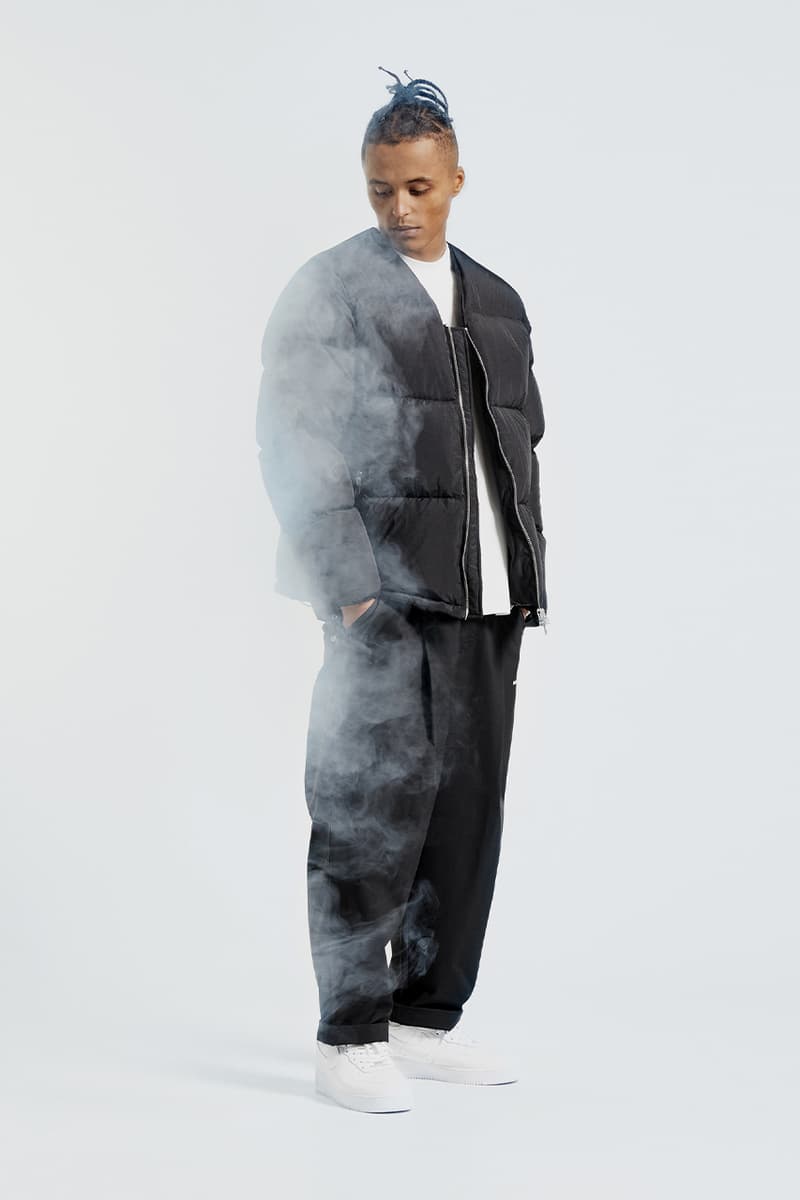 MKI fall winter 2020 padded down collection duck down outerwear crinkled nylon vest jacket liner