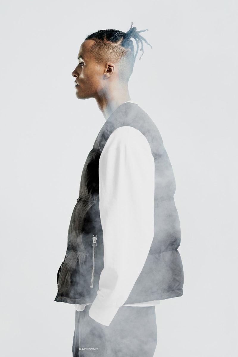 MKI fall winter 2020 padded down collection duck down outerwear crinkled nylon vest jacket liner