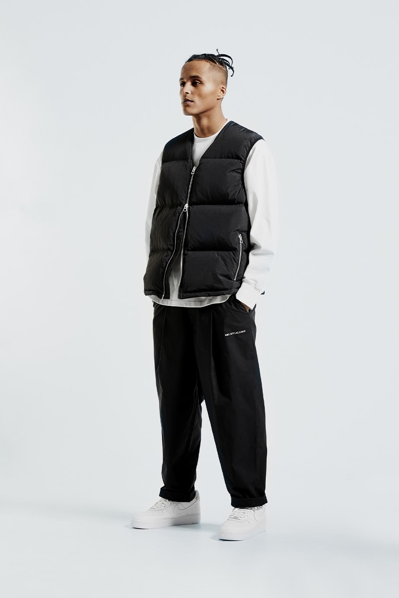 MKI fall winter 2020 padded down collection duck down outerwear crinkled nylon vest jacket liner