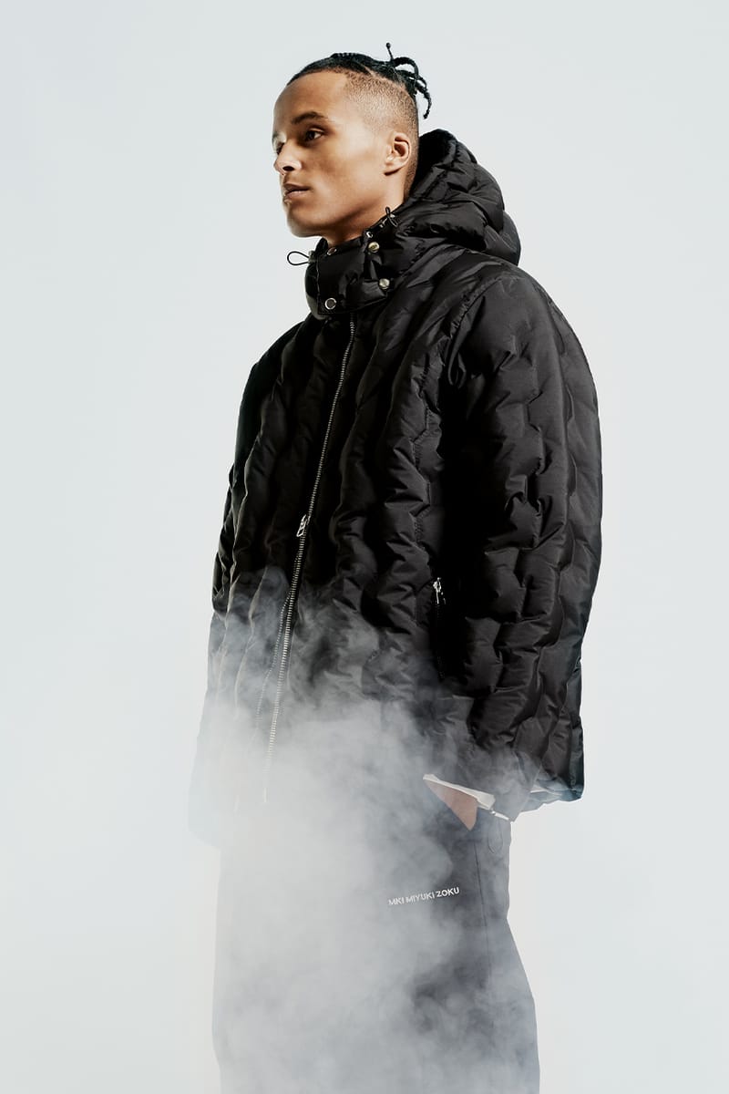 mki hooded down jacket