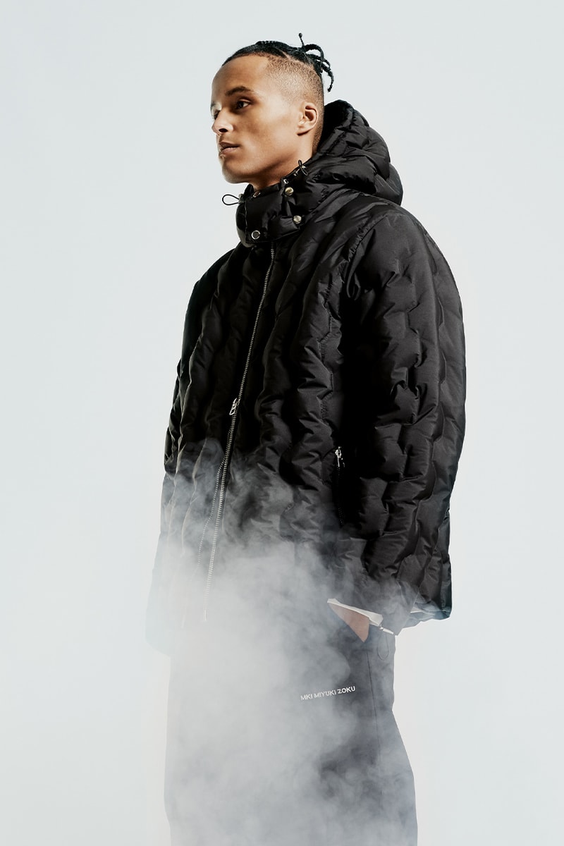 MKI fall winter 2020 padded down collection duck down outerwear crinkled nylon vest jacket liner