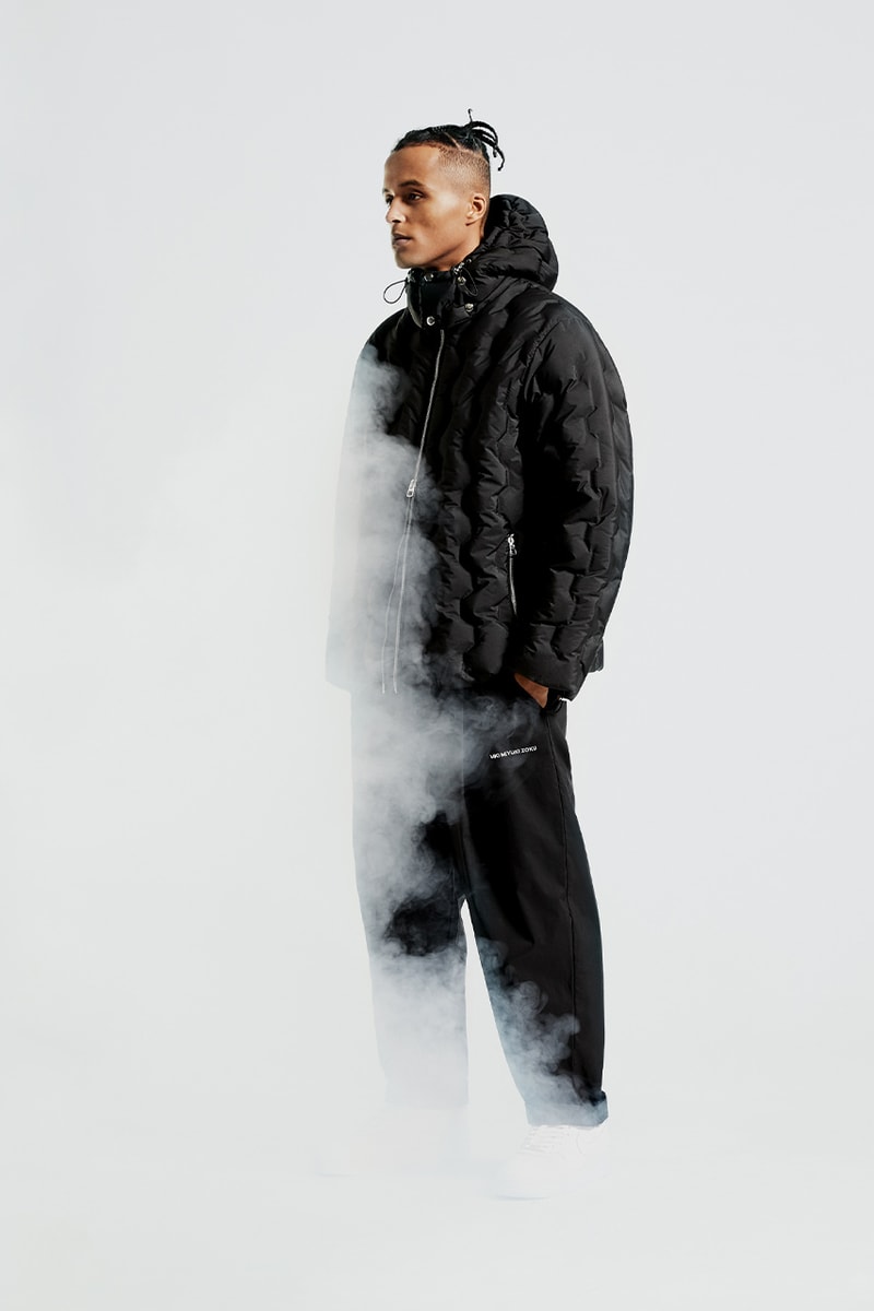 MKI fall winter 2020 padded down collection duck down outerwear crinkled nylon vest jacket liner